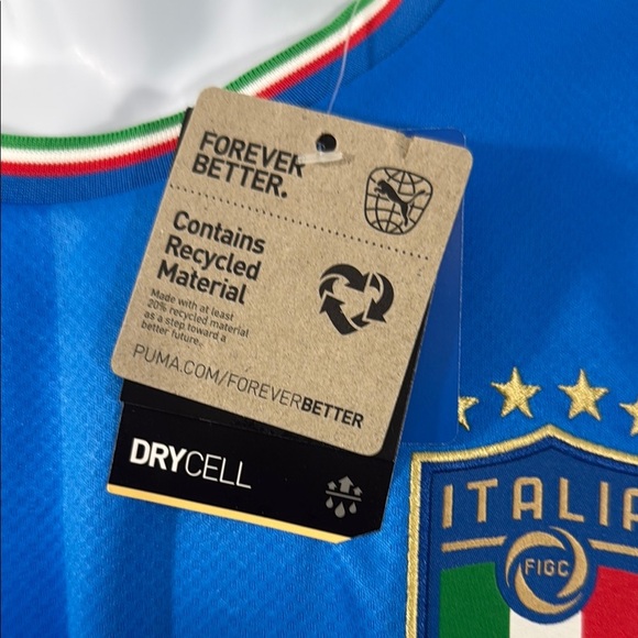 Puma Men's Blue Italy Soccer Jersey Size Large - Picture 4 of 13